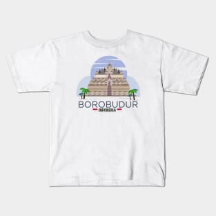 Borobudur Mahayana Buddhist Java Indonesia Temple Kids T-Shirt